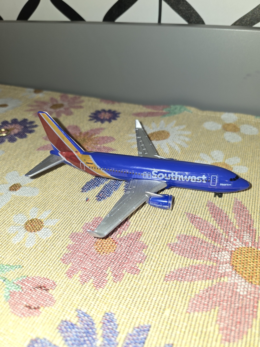 Early 2000s Southwest Blue Toy Airplane for Kids - Die-Cast Jet Model